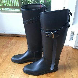 Burberry Equestrian Rain Boots